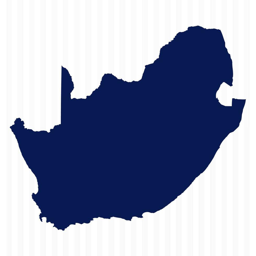 Flat Simple South Africa Vector Map