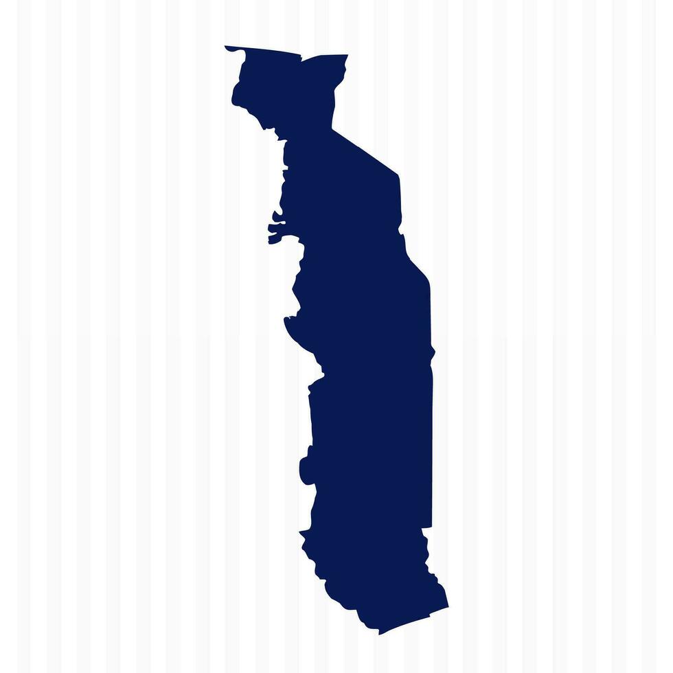 Flat Simple Togo Vector Map
