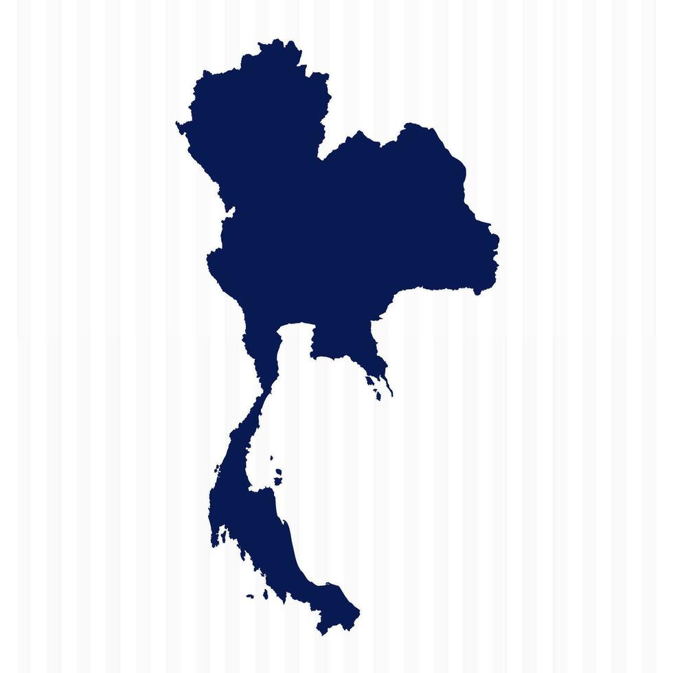 Flat Simple Thailand Vector Map