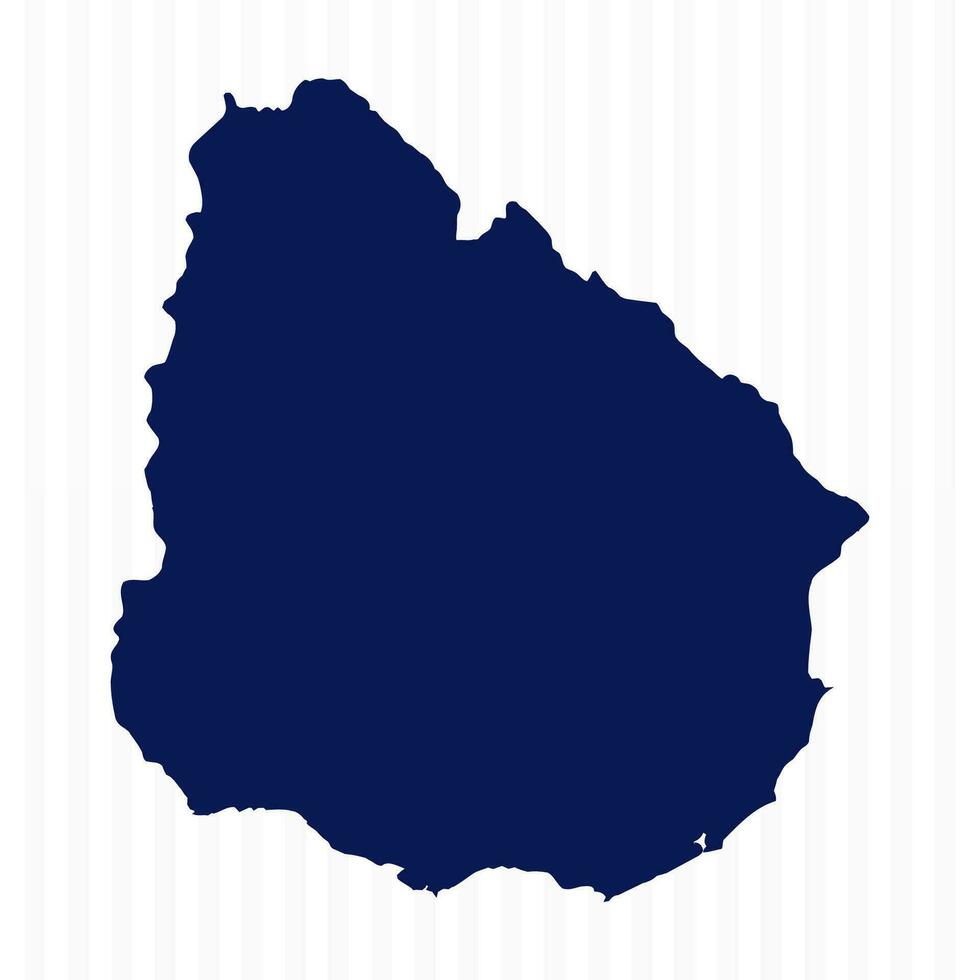 Flat Simple Uruguay Vector Map