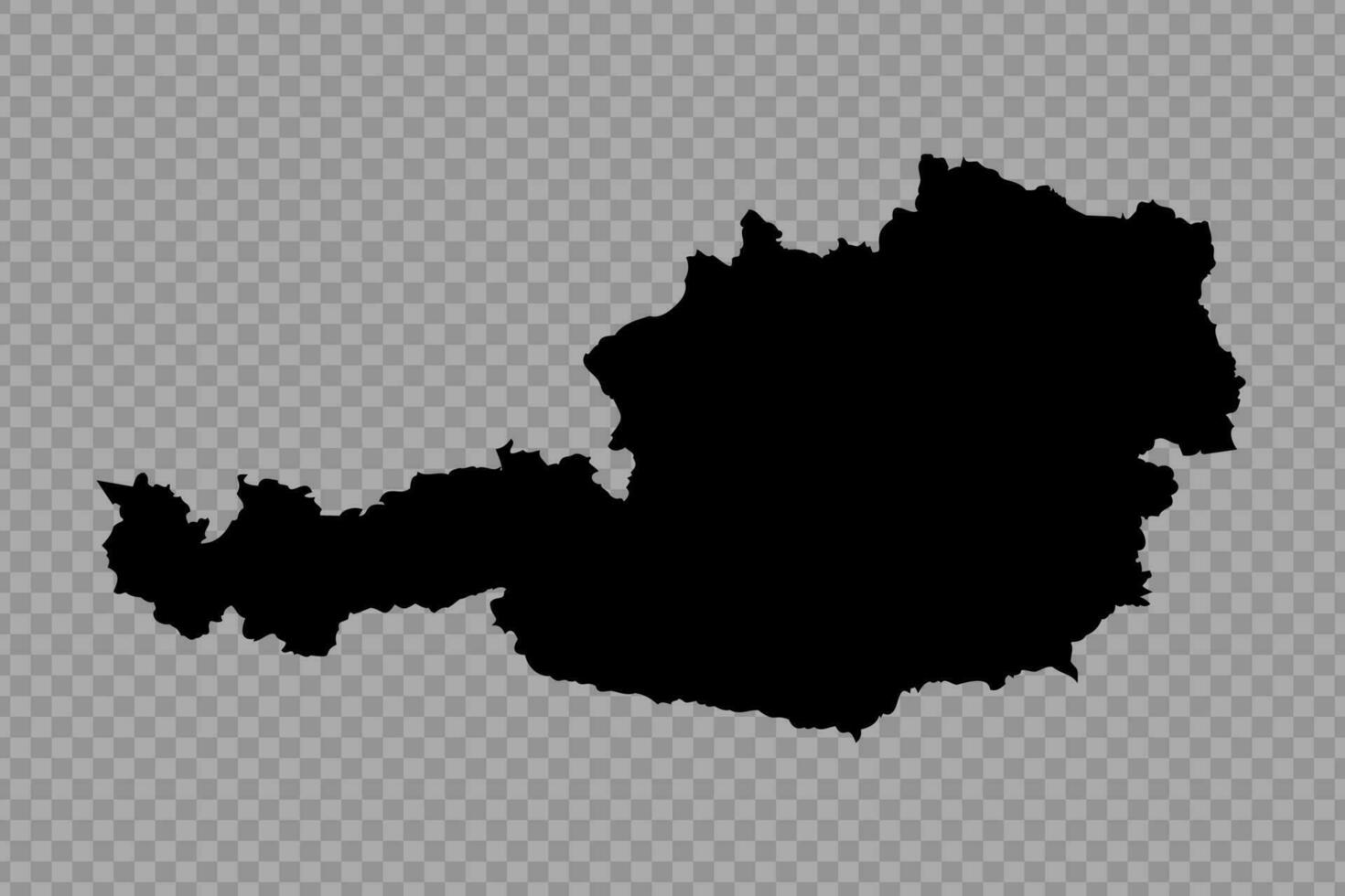 Transparent Background Austria Simple map vector