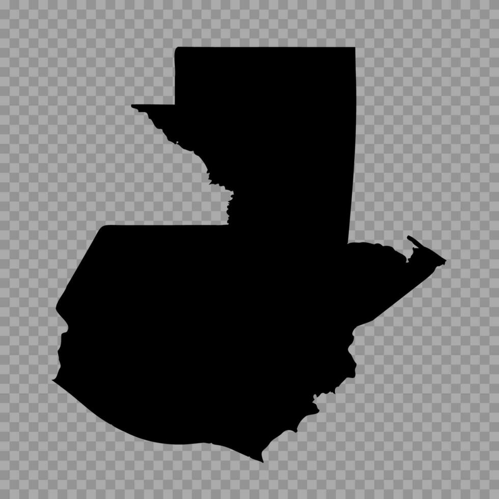Transparent Background Guatemala Simple map vector