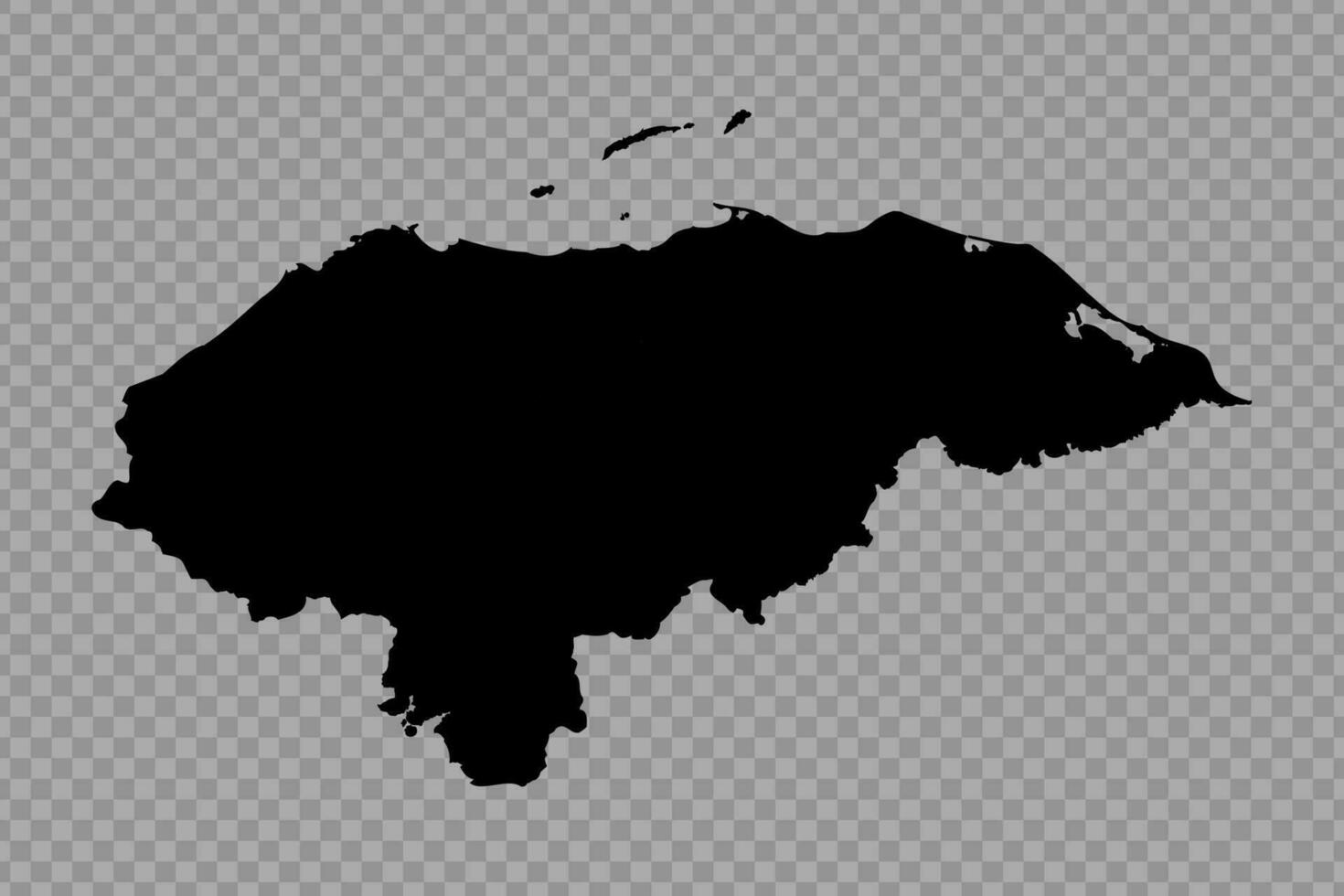 Transparent Background Honduras Simple map vector
