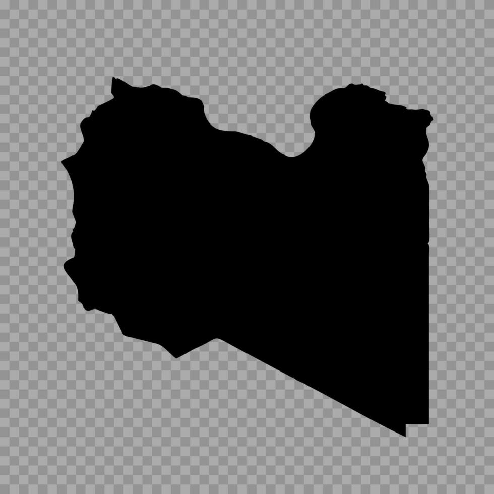 Transparent Background Libya Simple map vector