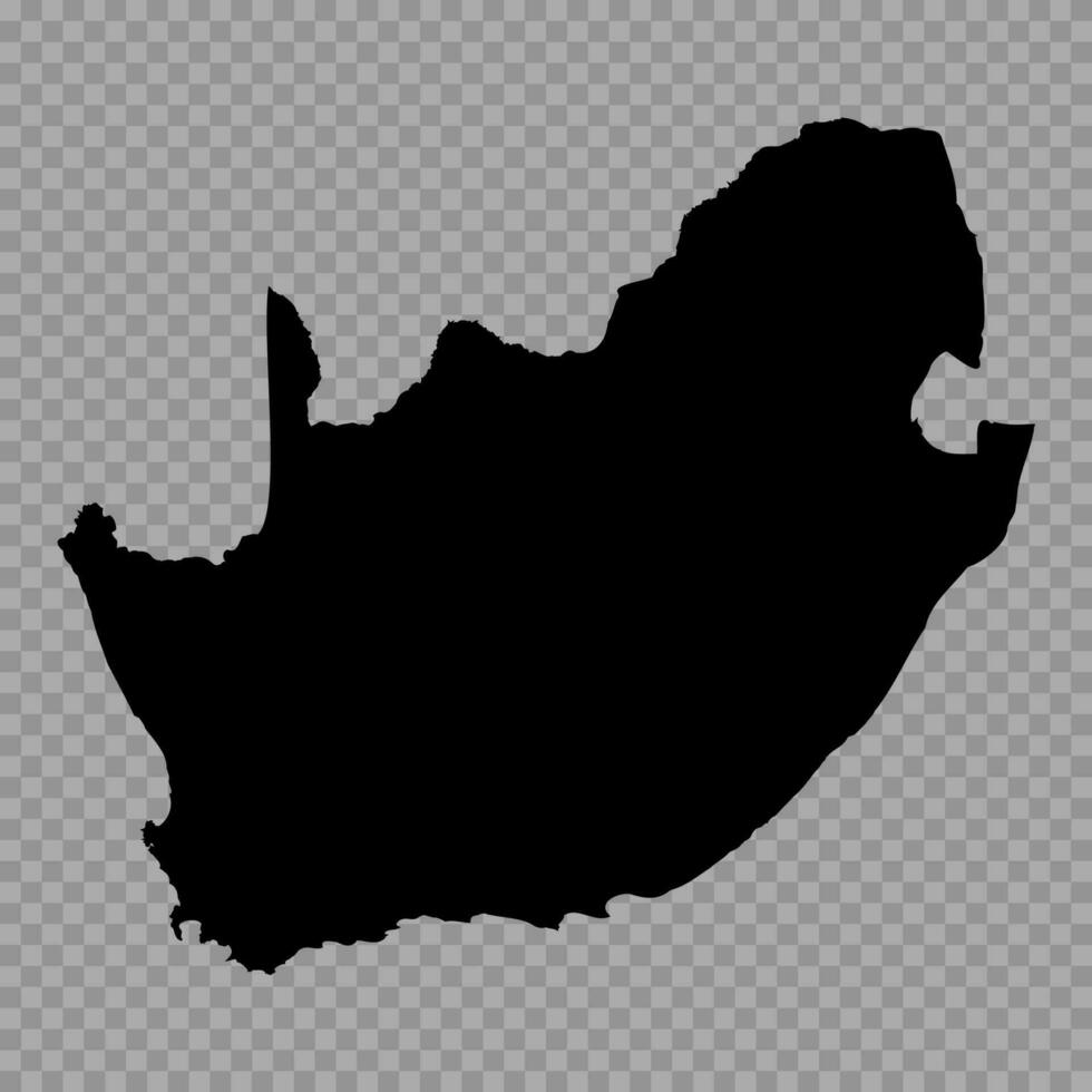 Transparent Background South Africa Simple map vector