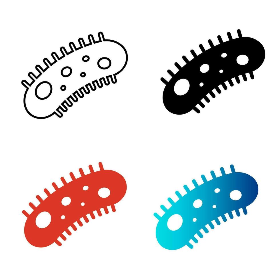 Abstract Bacteria Silhouette Illustration vector