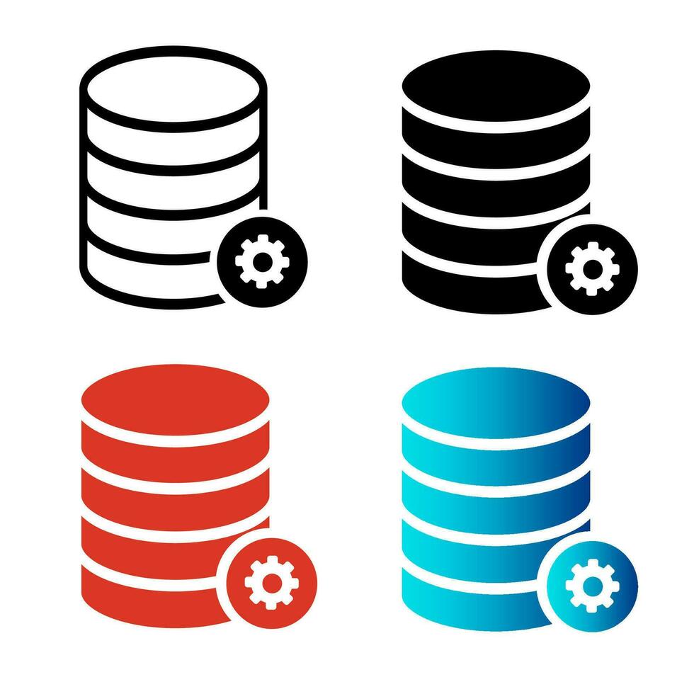 Abstract Database Setting Silhouette Illustration 25844325 Vector Art