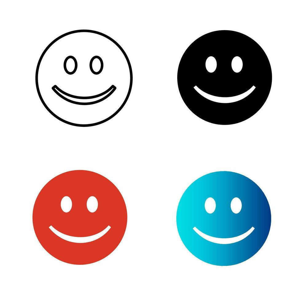 Abstract Happy Emotion Silhouette Illustration vector