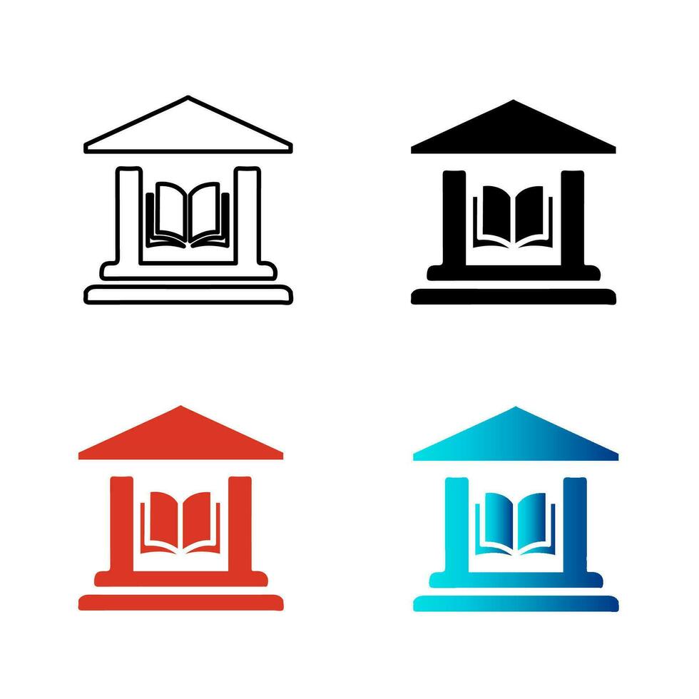 Abstract Library Silhouette Illustration vector