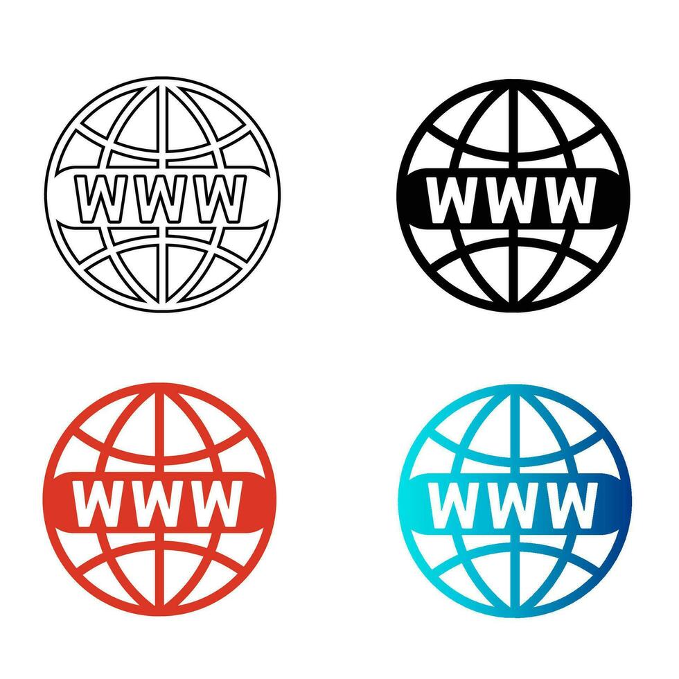 Abstract World Wide Web Silhouette Illustration vector