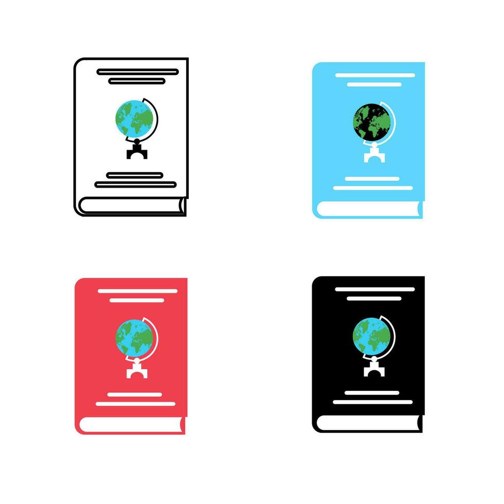 Abstract Scientific Geography Silhouette Illustration vector