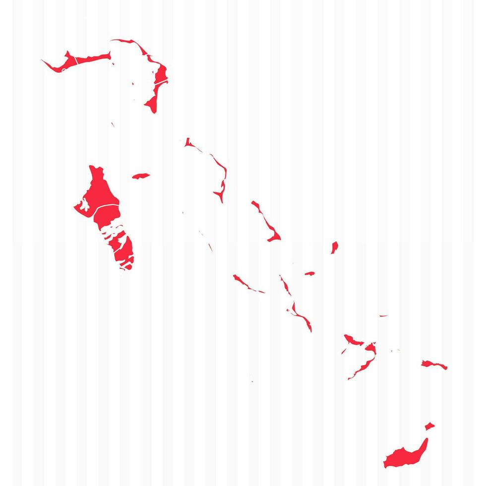 estados mapa de bahamas con detallado fronteras vector