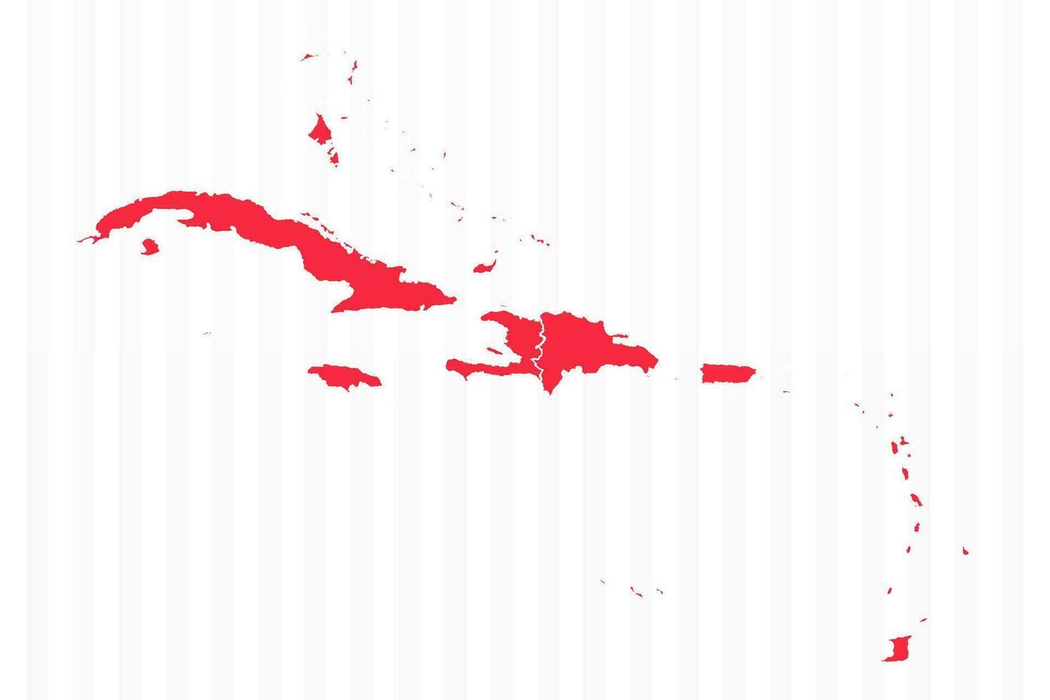 estados mapa de caribe con detallado fronteras vector