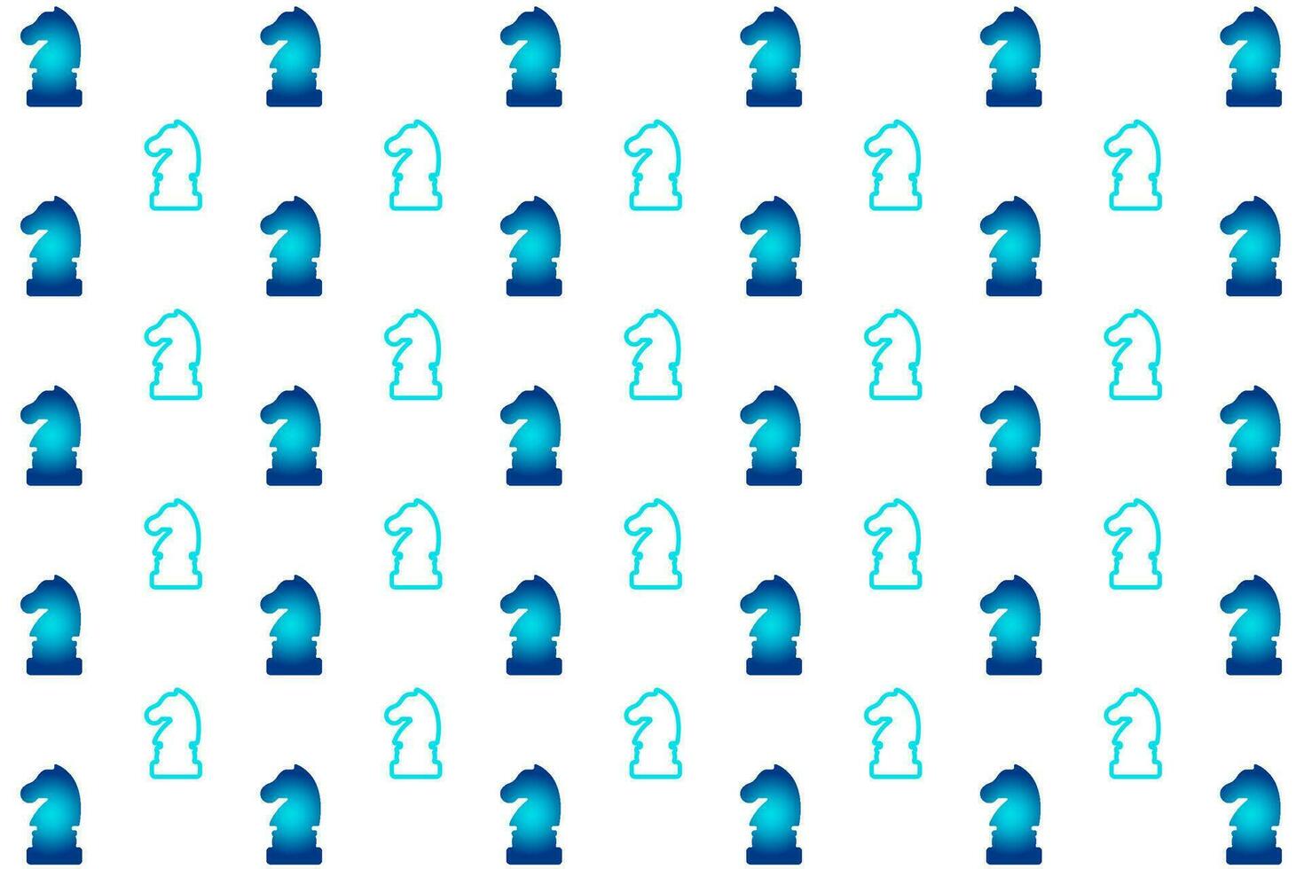 Abstract  Chess Knight Pattern Background vector
