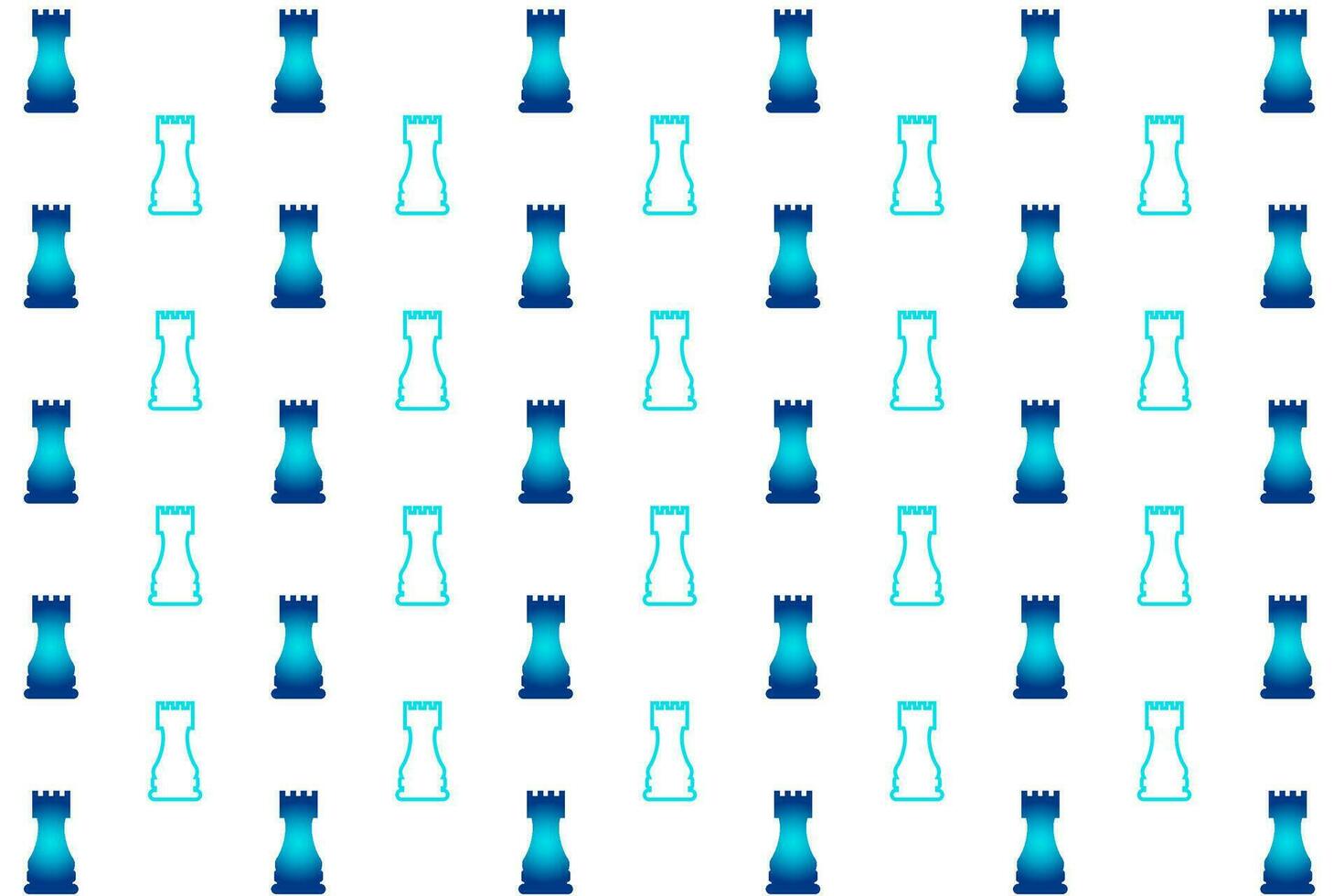 Abstract  Chess Rook Pattern Background vector