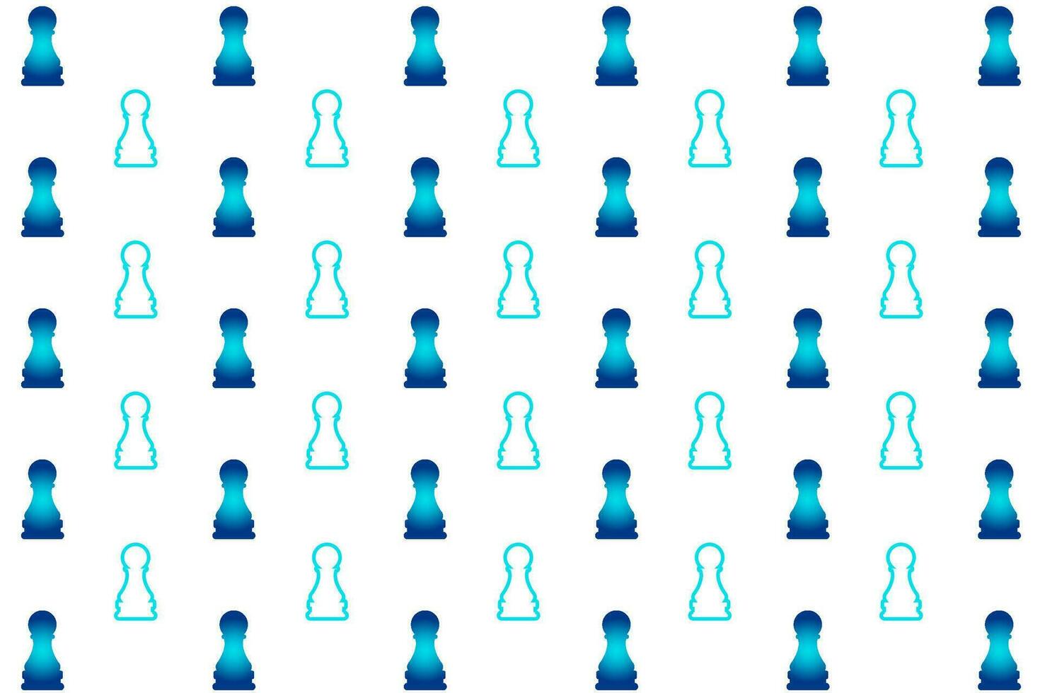 Abstract  Chess Pawn Pattern Background vector