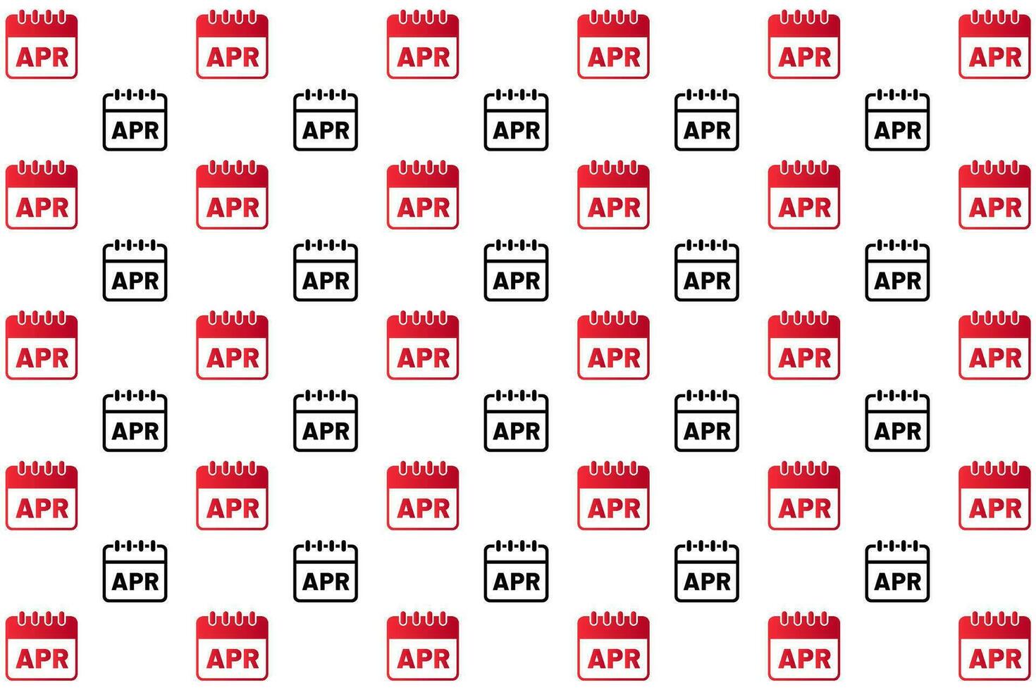 Abstract April Month Pattern Background vector