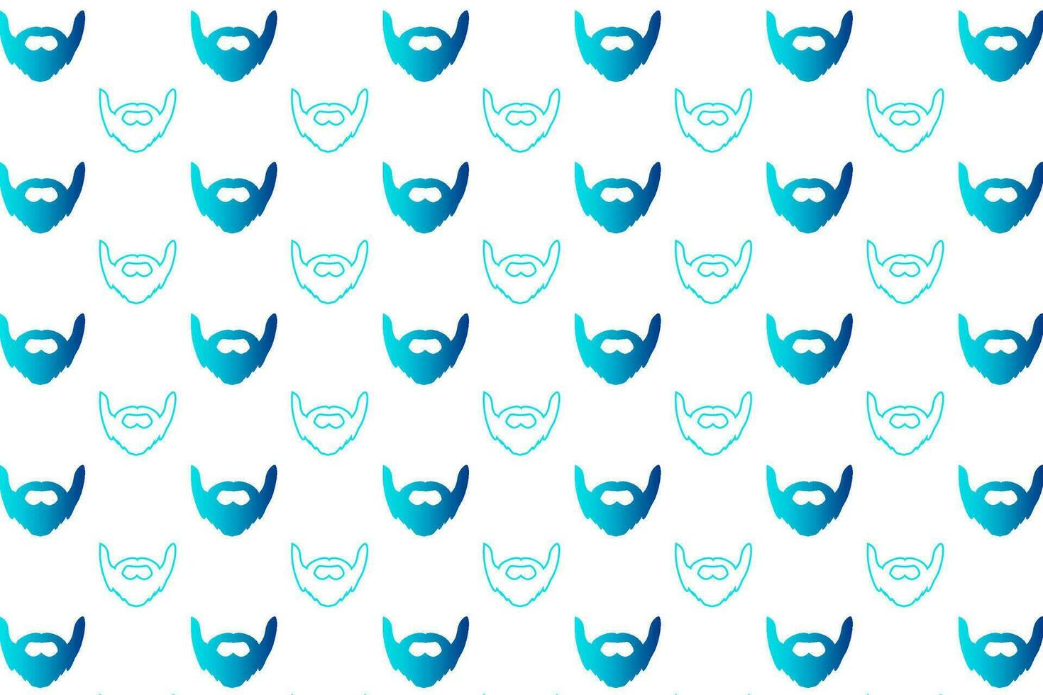 Abstract Beard Pattern Background vector