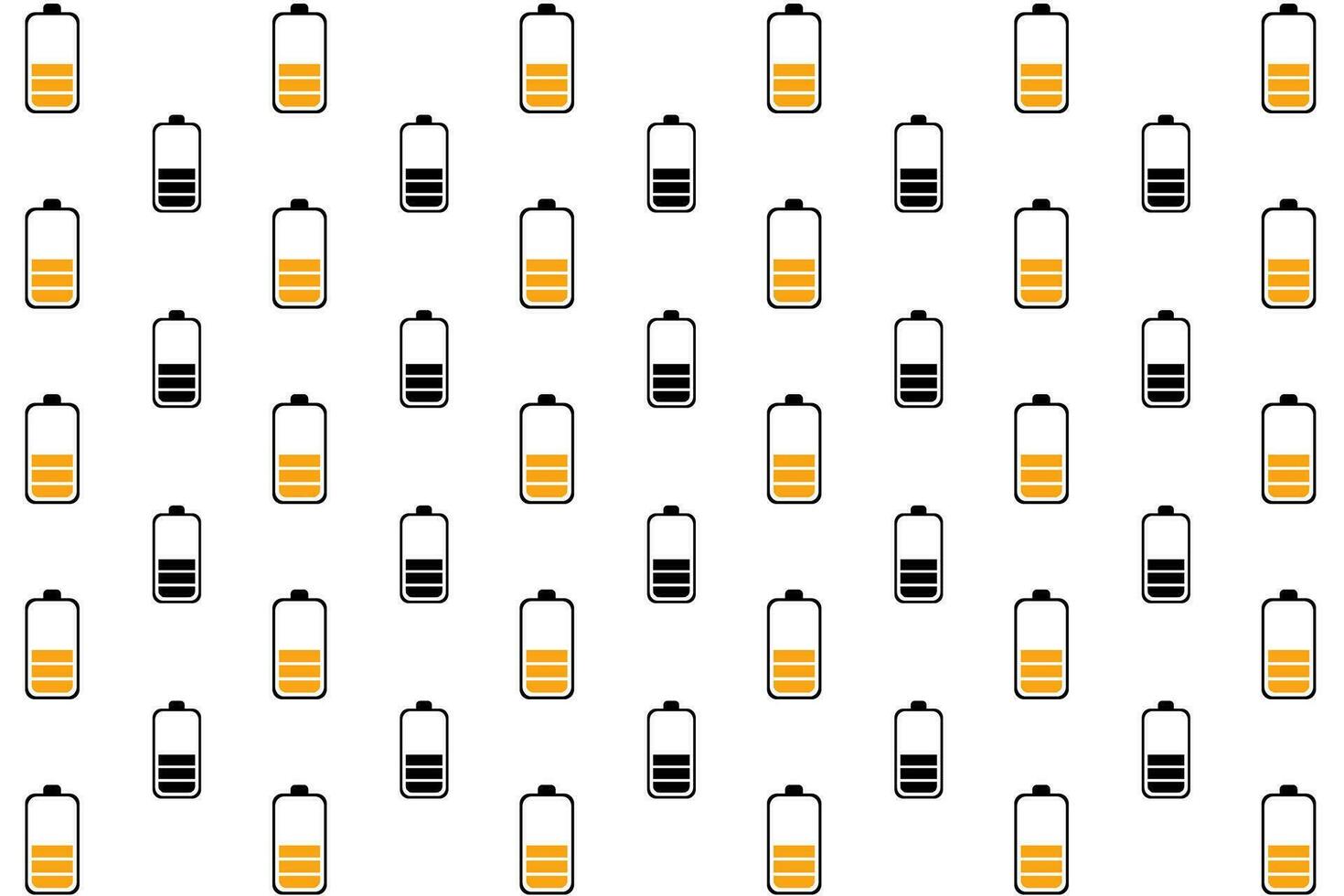 Abstract Battery Half Charge Pattern Background vector
