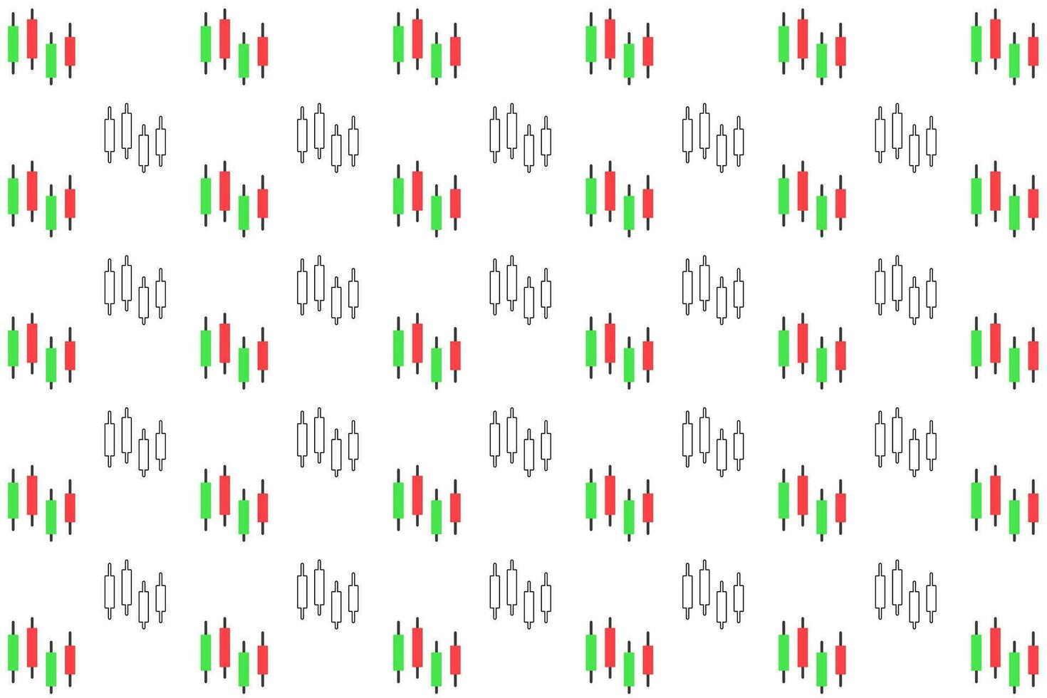 Abstract Candlestick Pattern Background vector