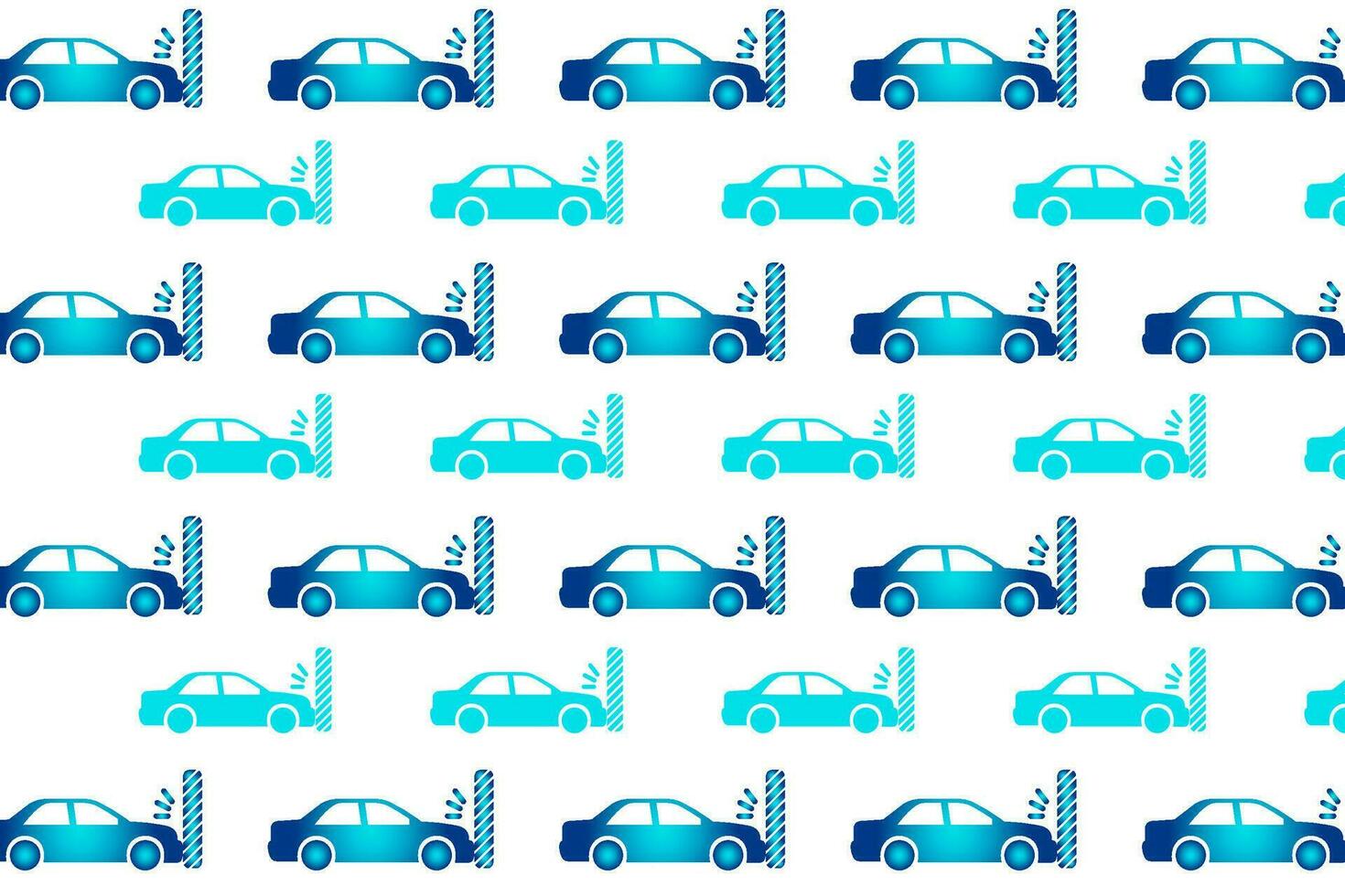 Abstract Car Crash Pattern Background vector