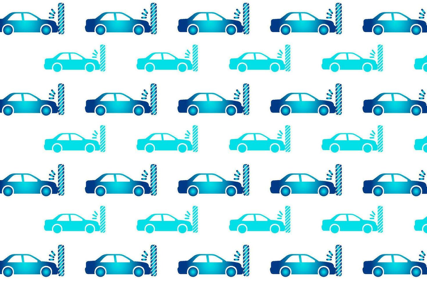 Abstract Car Crash Pattern Background vector