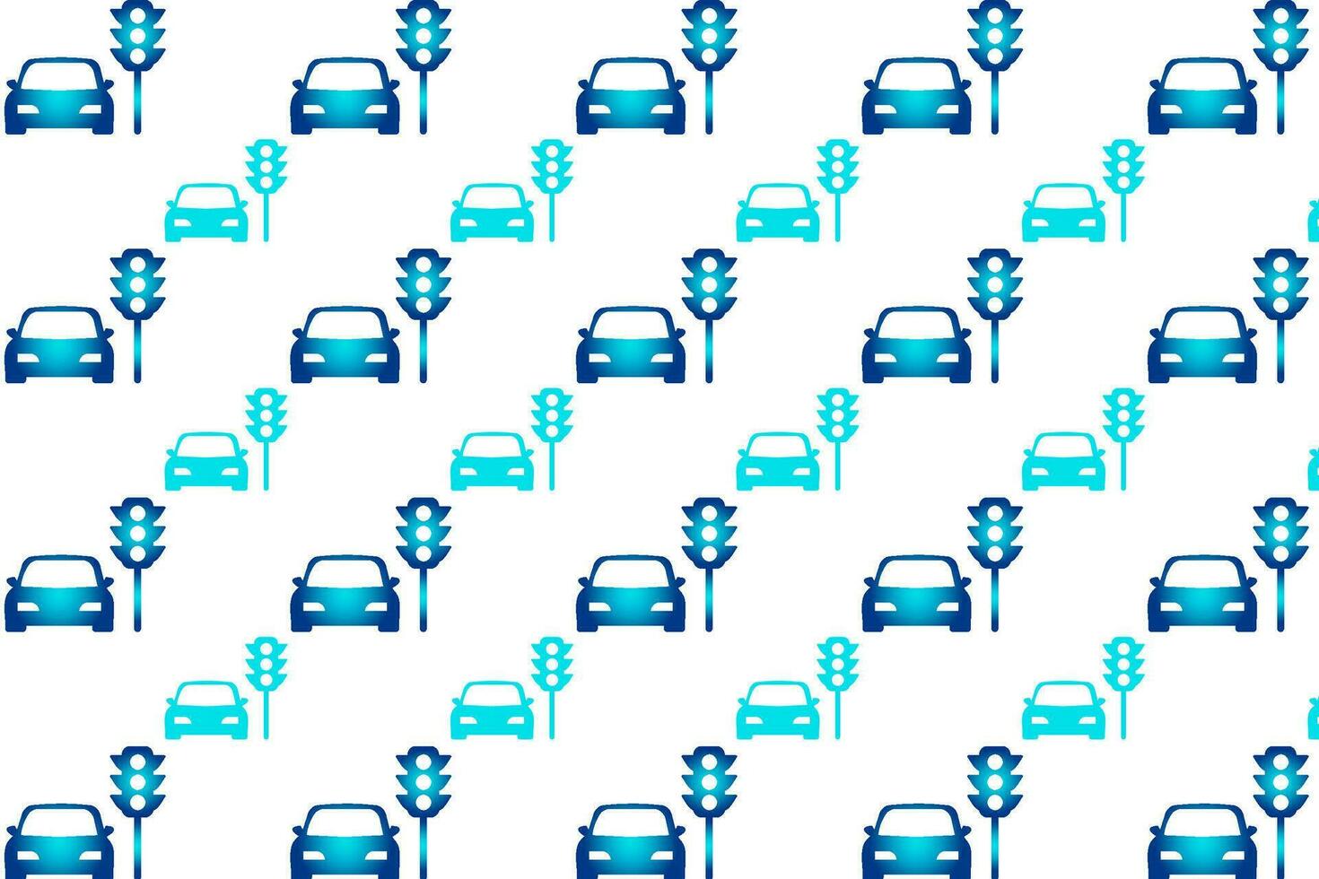 Abstract Car Stopped at Traffic Lights Pattern Background vector