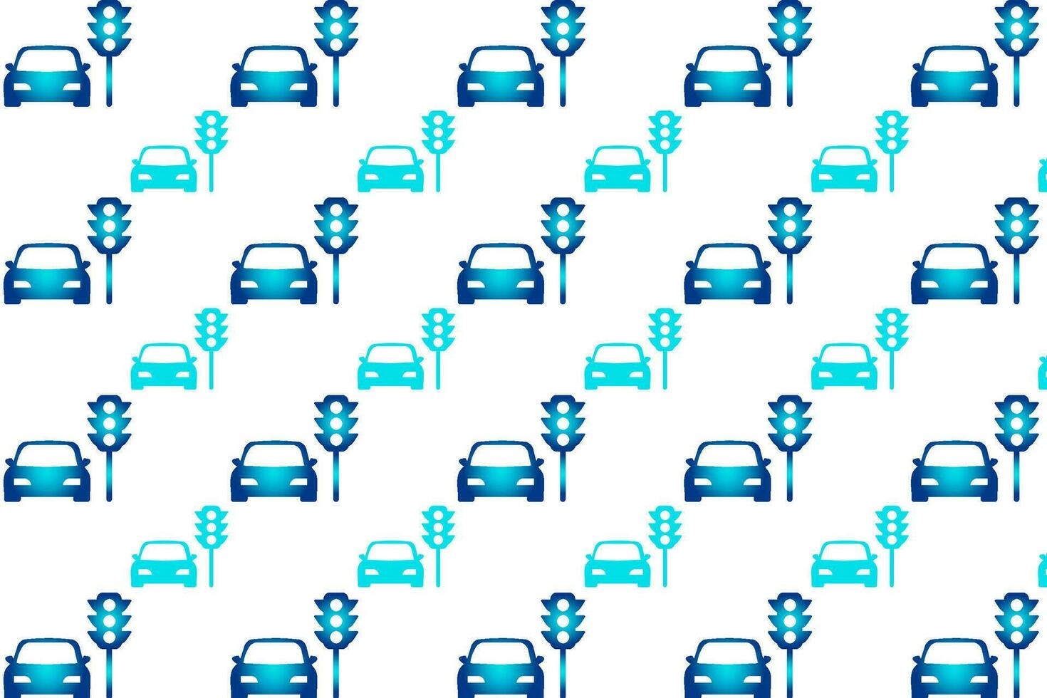 Abstract Car Stopped at Traffic Lights Pattern Background vector