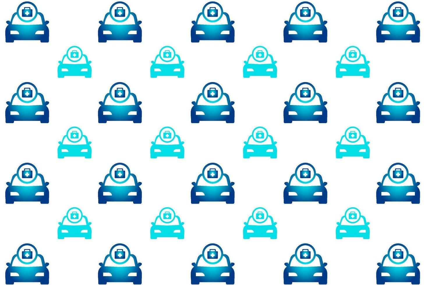 Abstract Car With Briefcase Pattern Background vector