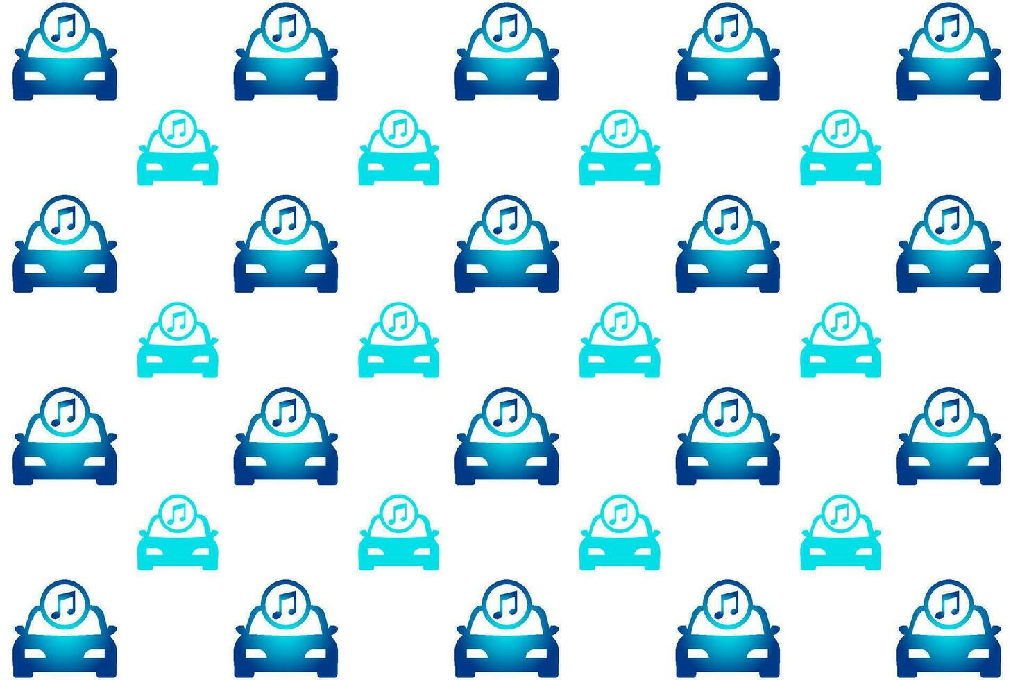 Abstract Car With Music Pattern Background vector