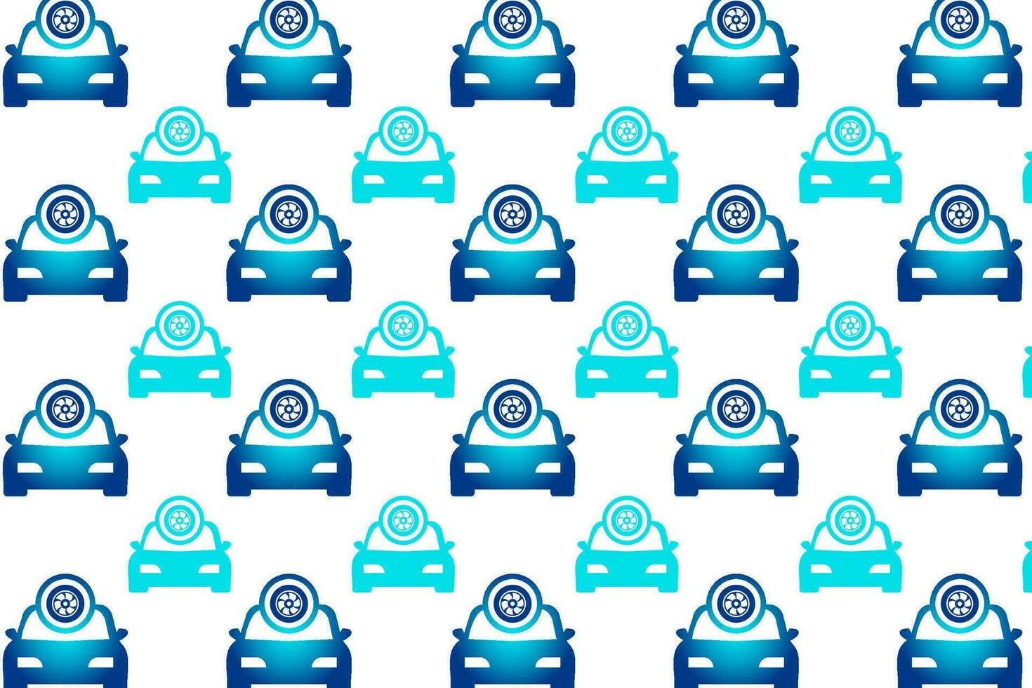 Abstract Car With Spare Tire Pattern Background vector