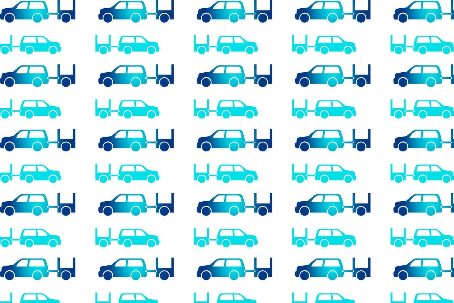 Abstract Car With Trailer Pattern Background vector