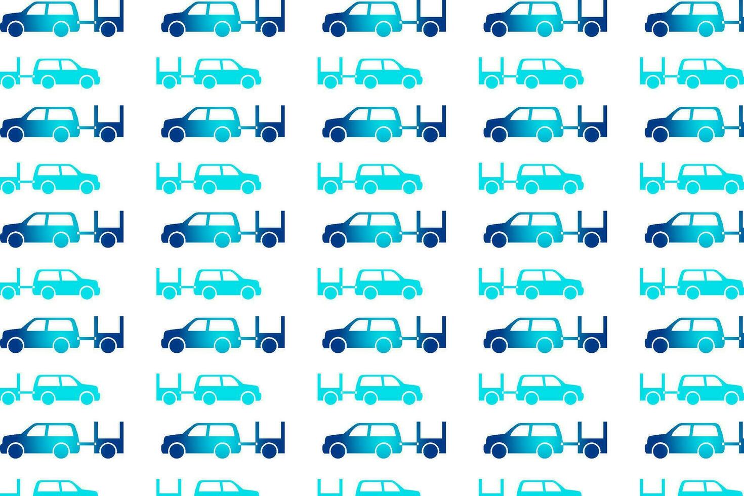 resumen coche con remolque modelo antecedentes vector