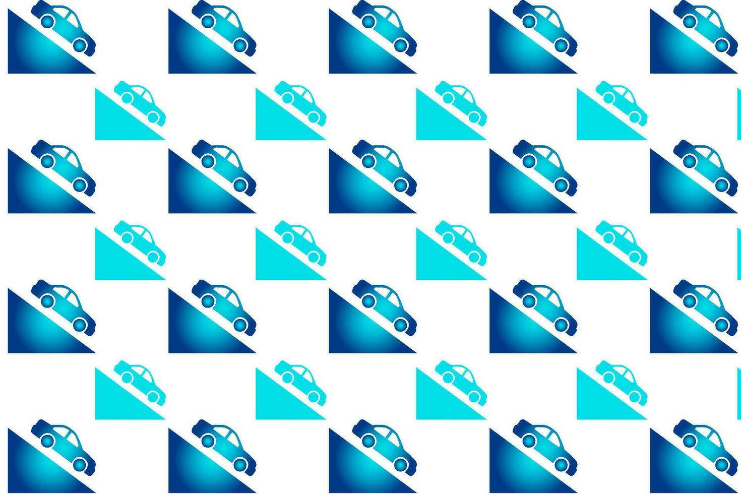 Abstract Car on the Hill Pattern Background vector