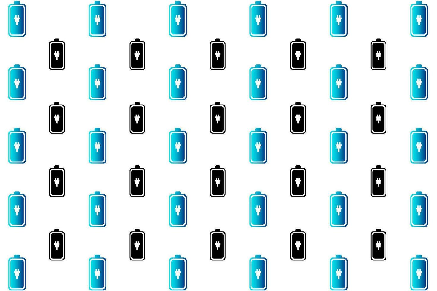 Abstract Charging a Battery Pattern Background vector