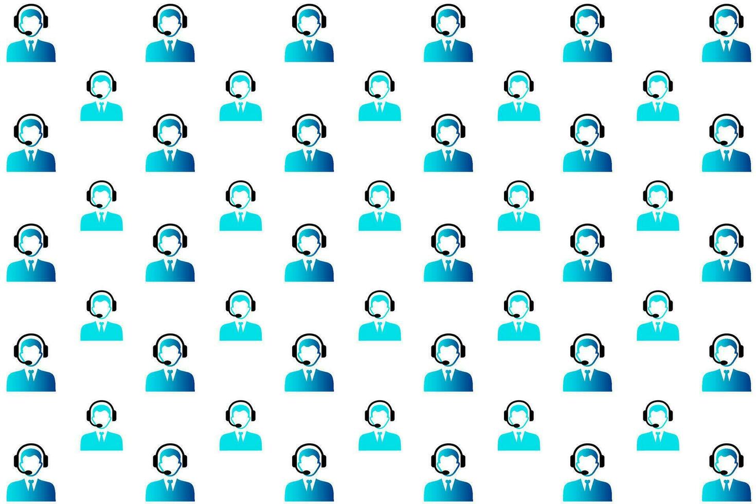 Abstract Customer Support Pattern Background vector