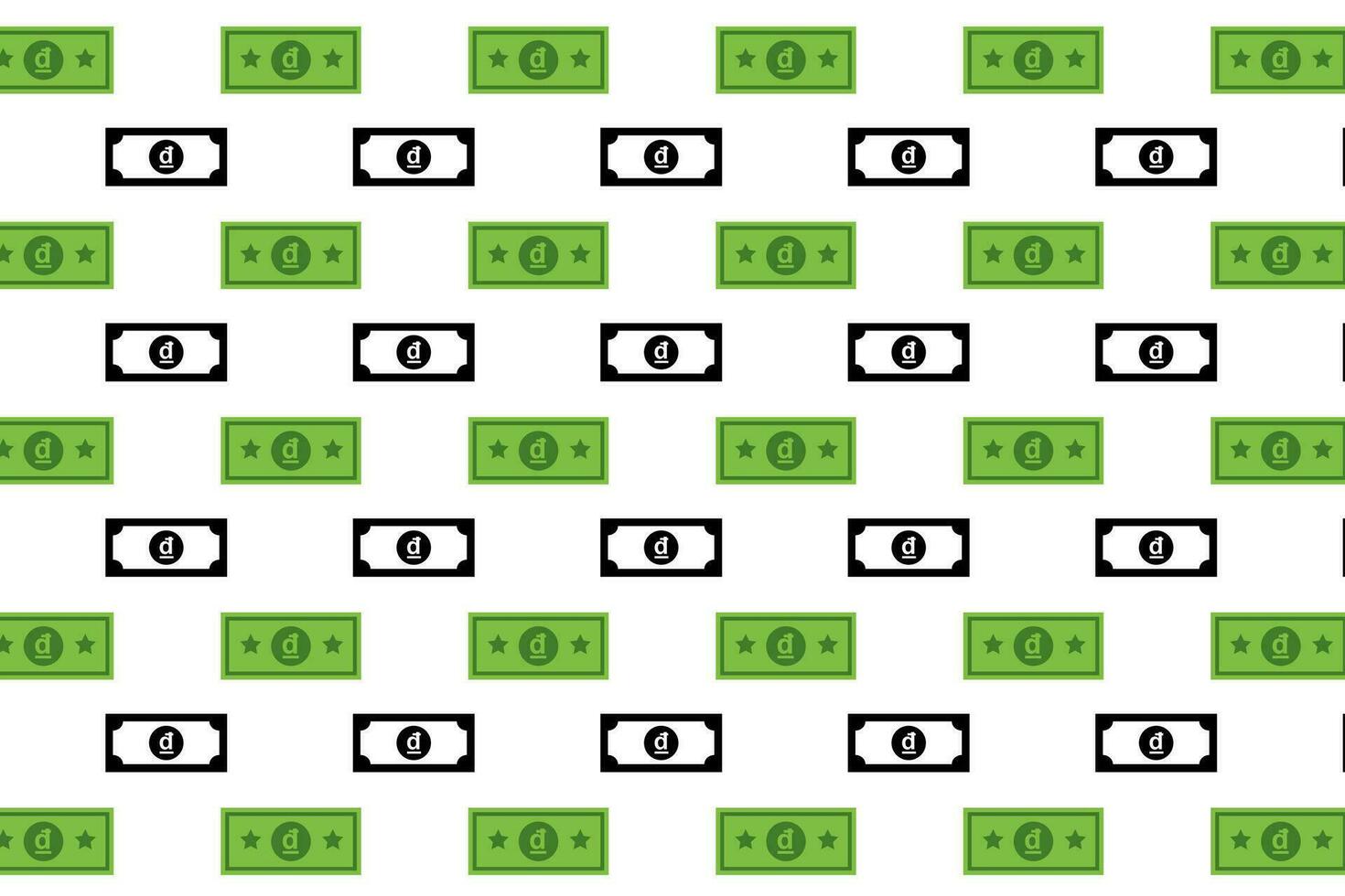 Abstract Dong Banknote Pattern Background vector