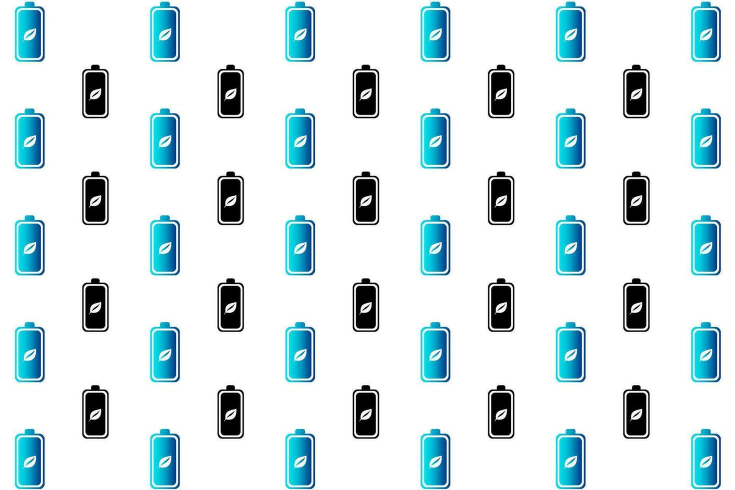 Abstract Eco Battery Pattern Background vector