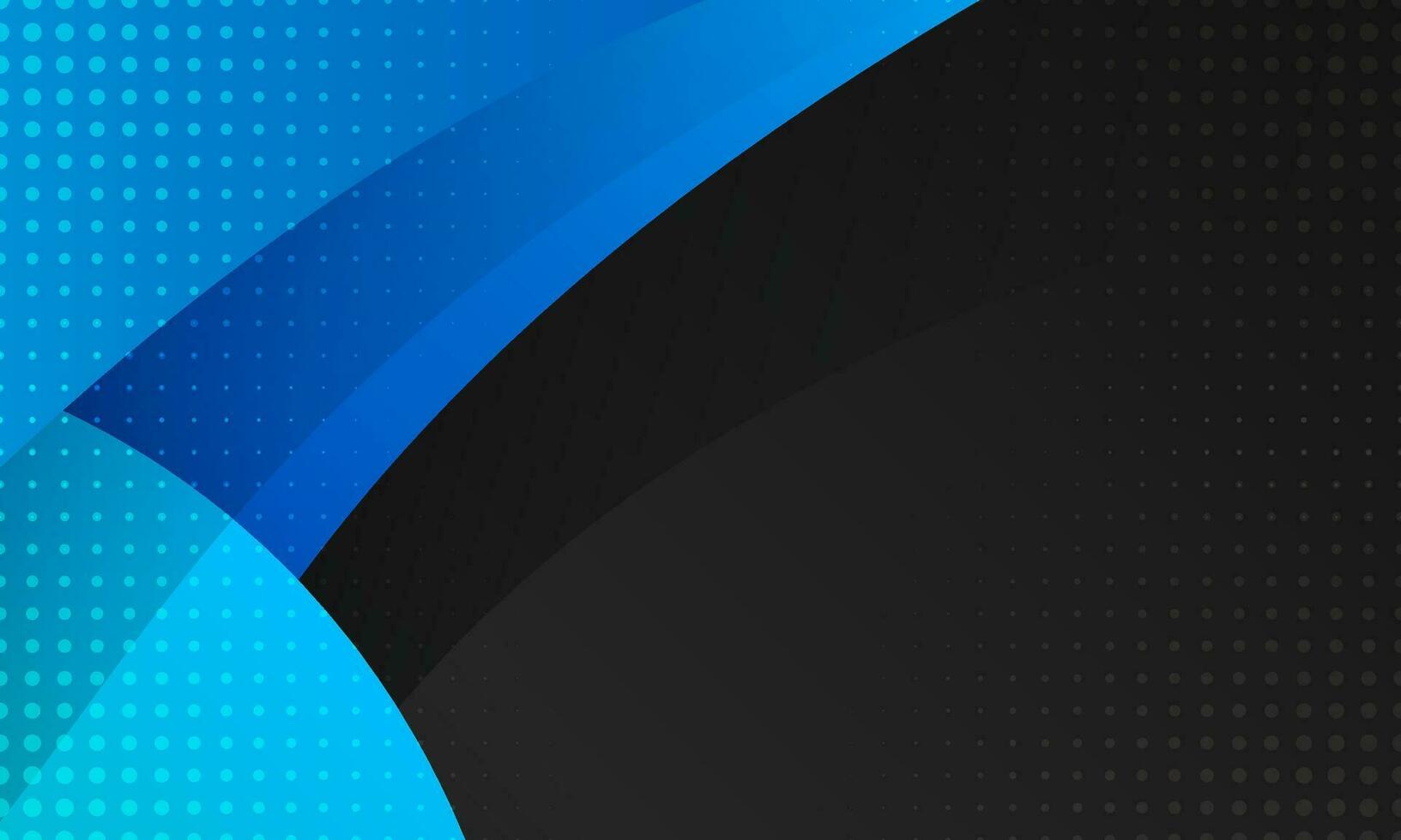 Abstract Elegant Black and Blue Curved Background vector