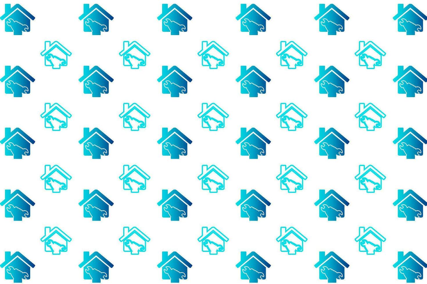 Abstract Home Improvement Pattern Background vector