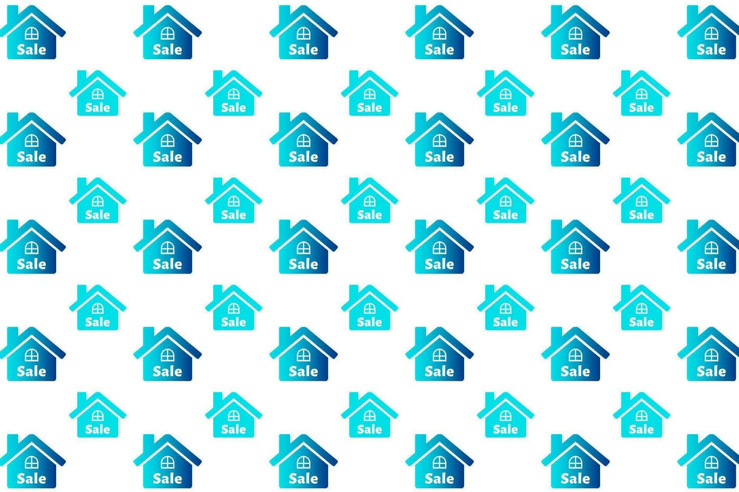 Abstract Home For Sale Pattern Background vector