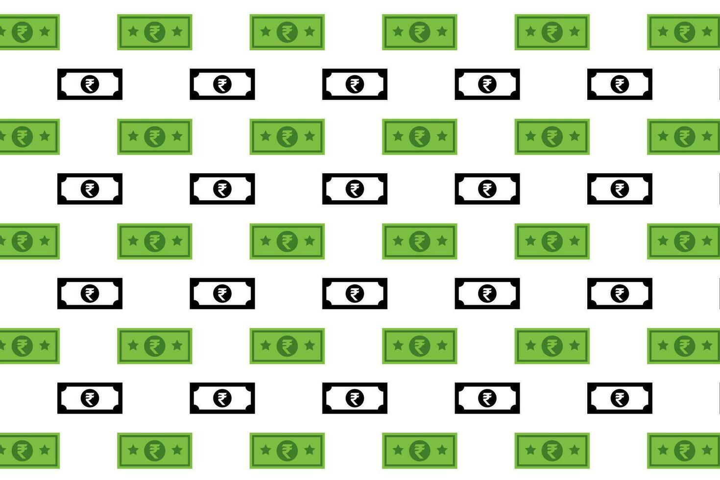 Abstract Indian Rupee Banknote Pattern Background vector