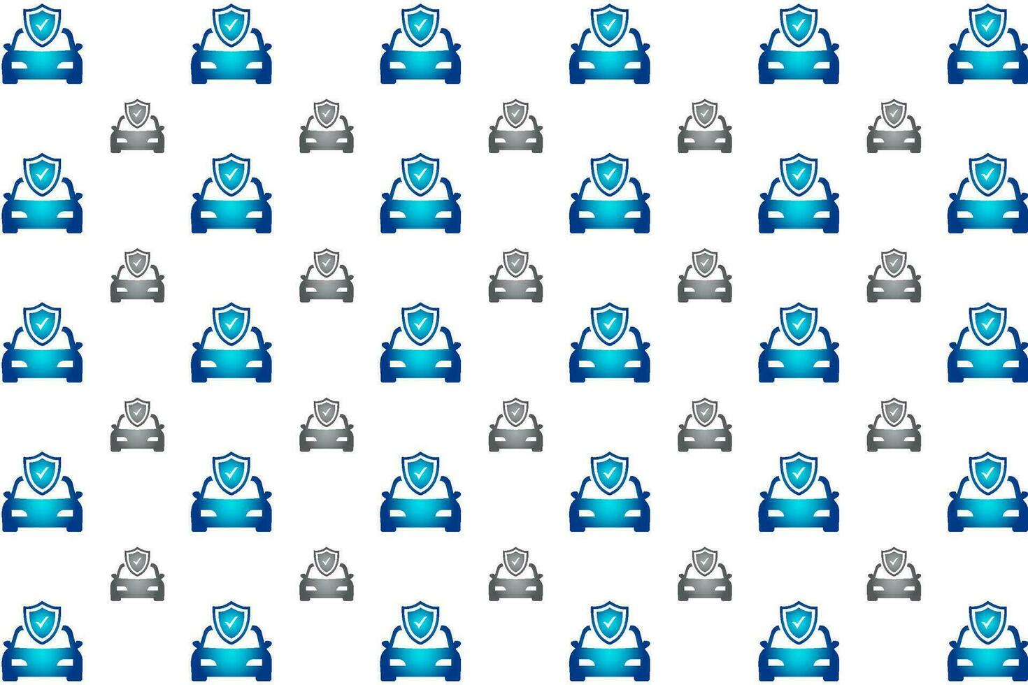 Abstract Insurance Car Pattern Background vector