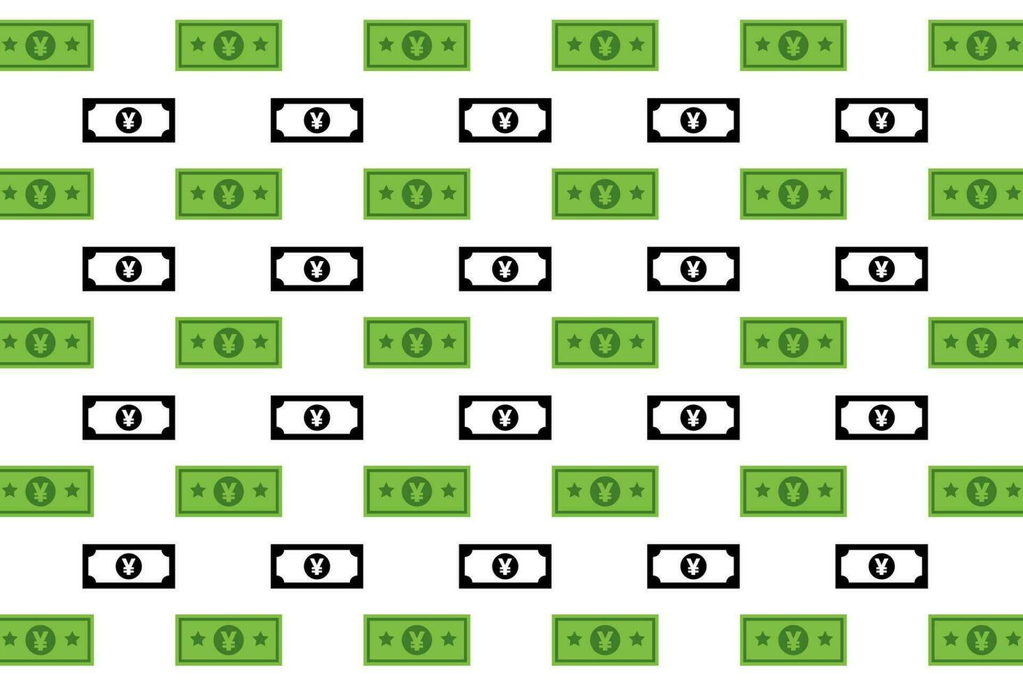 Abstract Japanese Yen Banknote Pattern Background vector