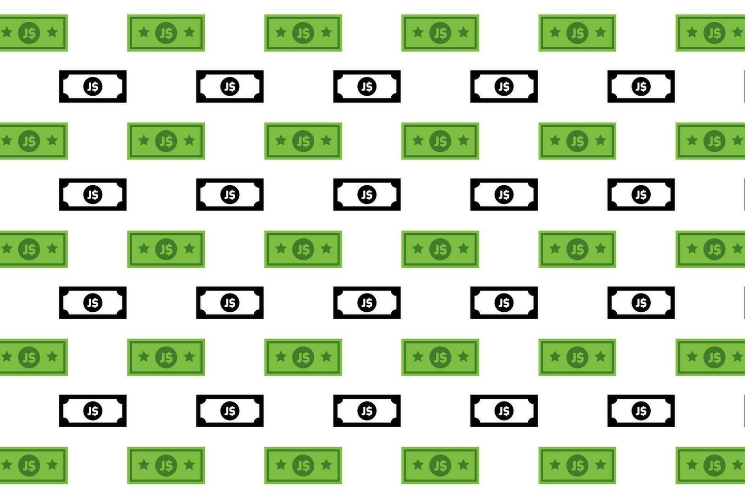 Abstract Jamaican Dollar Banknote Pattern Background vector