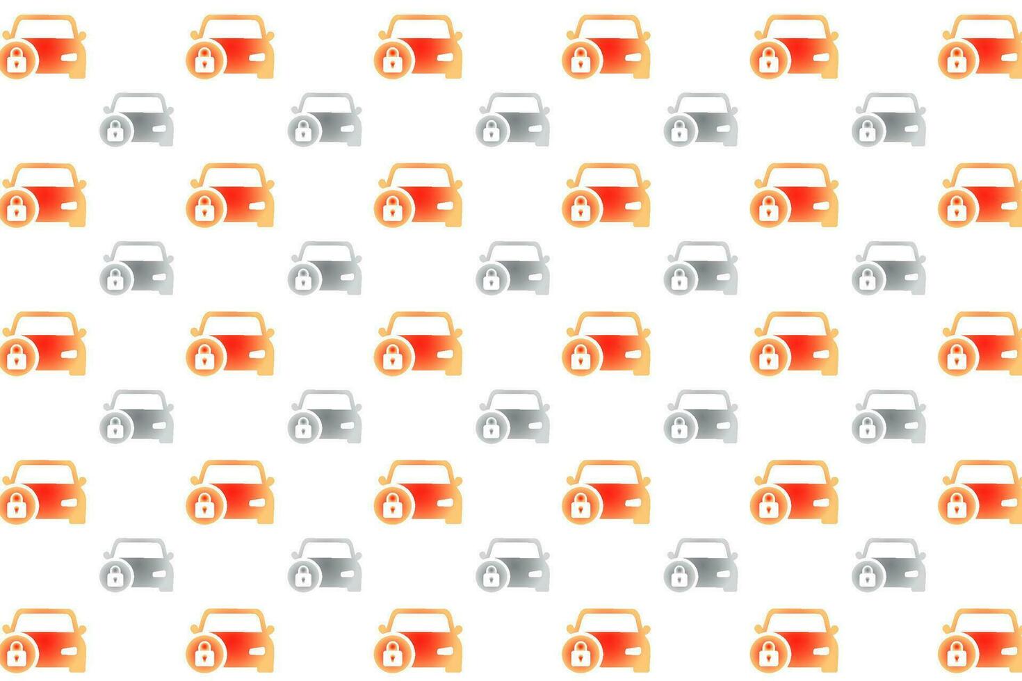 Abstract Locked Car Pattern Background vector