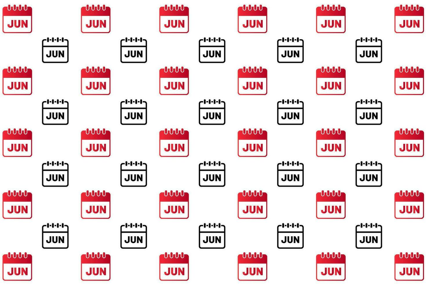 Abstract June Month Pattern Background vector