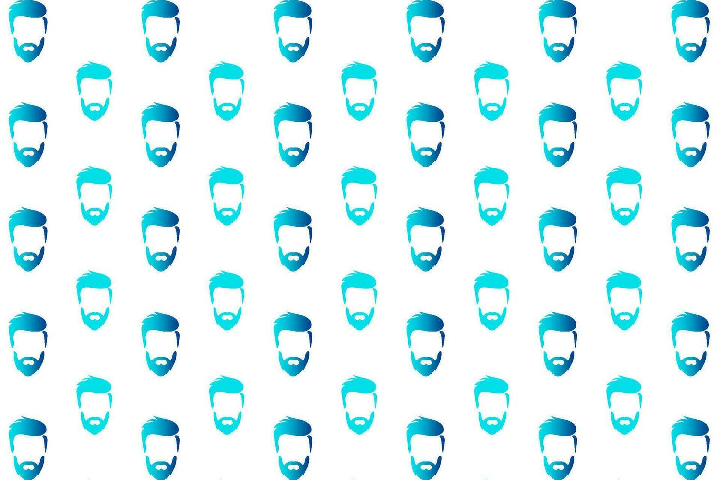 Abstract Man Hairstyle Pattern Background vector