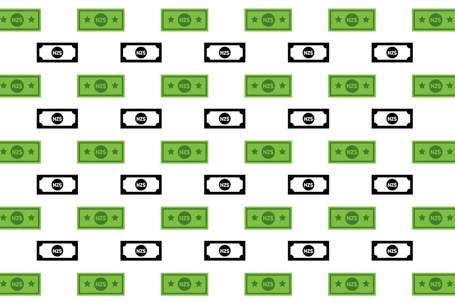 Abstract New Zealand Banknote Pattern Background vector