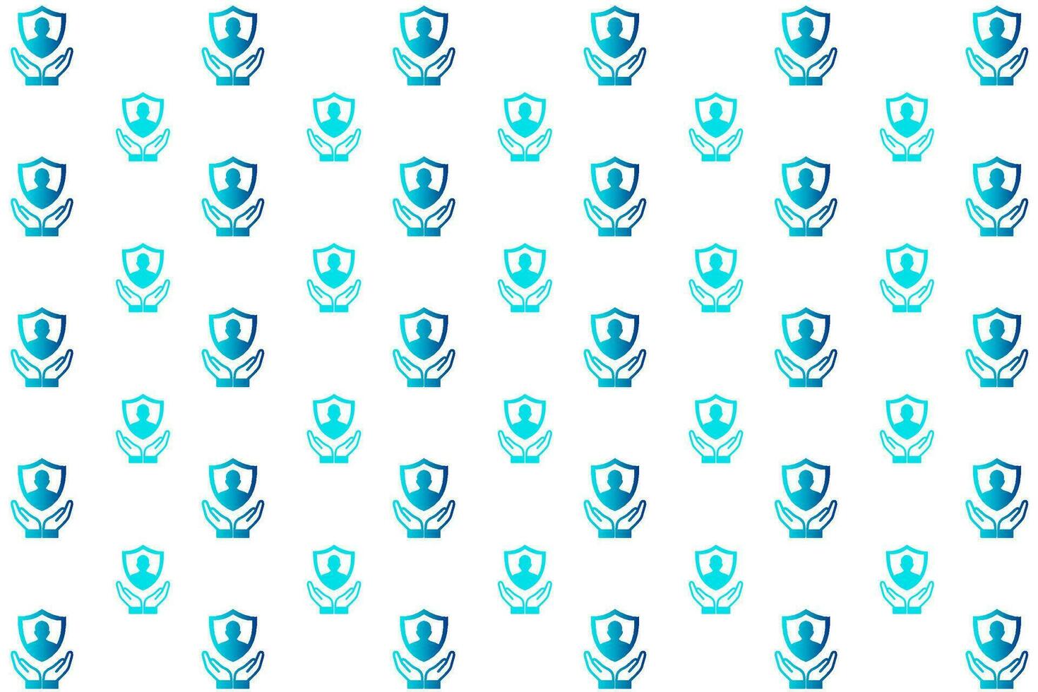 Abstract Person Insurance Pattern Background vector